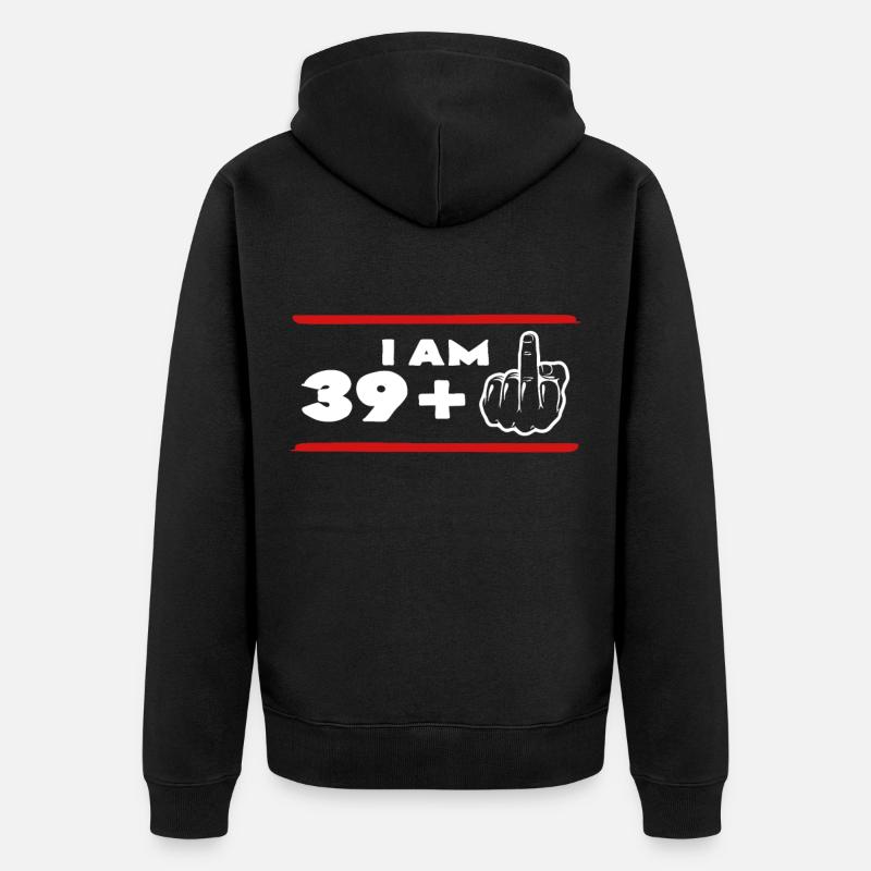 40 ans - Veste à capuche bio Premium Unisexe - noir