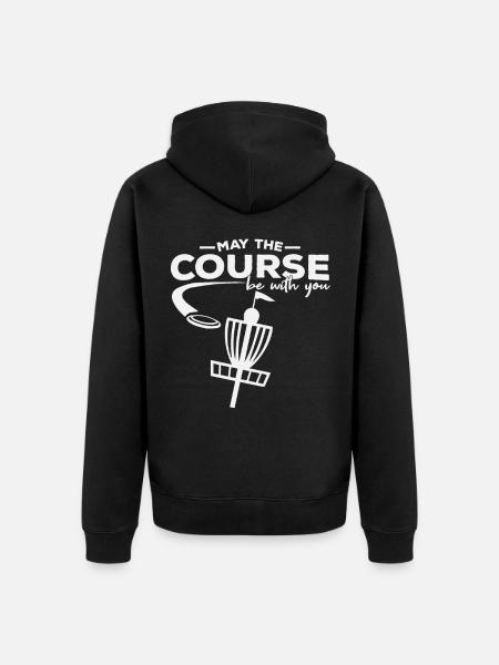 Frisbee - Unisex Premium Bio Zip Hoodie - Schwarz