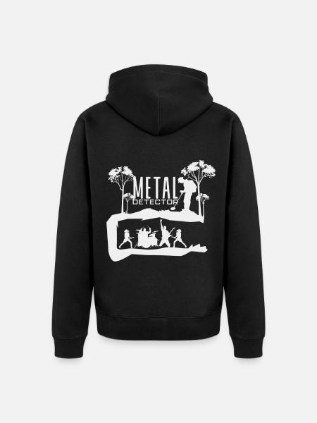Metal - Unisex Premium Bio Zip Hoodie - Schwarz