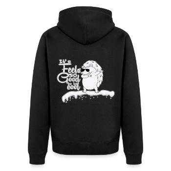 Cadeaux hérisson Balle à pointes Animal cool - Veste à capuche bio Premium Unisexe - noir - Dos - Nico (187cm)