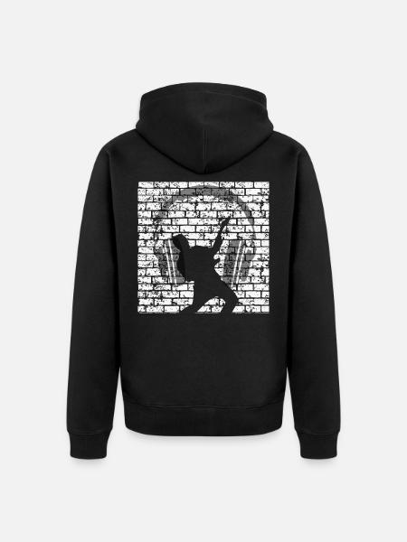 Guitare. Musique. rock - Veste à capuche bio Premium Unisexe - noir