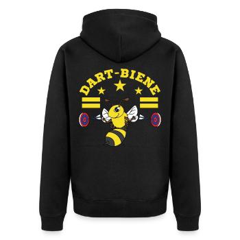 Une illustration mignonne et unique d’une abeille - Veste à capuche bio Premium Unisexe - noir - Dos - Nico (187cm)