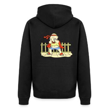 Super photo man - Veste à capuche bio Premium Unisexe - noir - Dos - Nico (187cm)