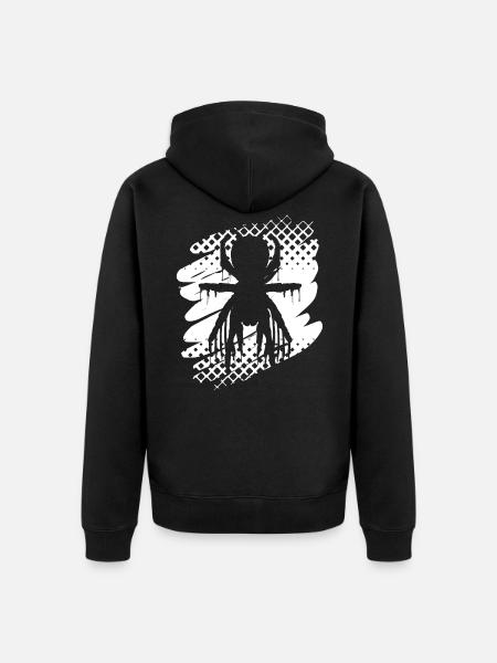 Spider spider - Unisex Premium Organic Zip Hoodie - black
