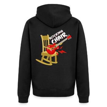 Musique rock - Veste à capuche bio Premium Unisexe - noir - Dos - Nico (187cm)