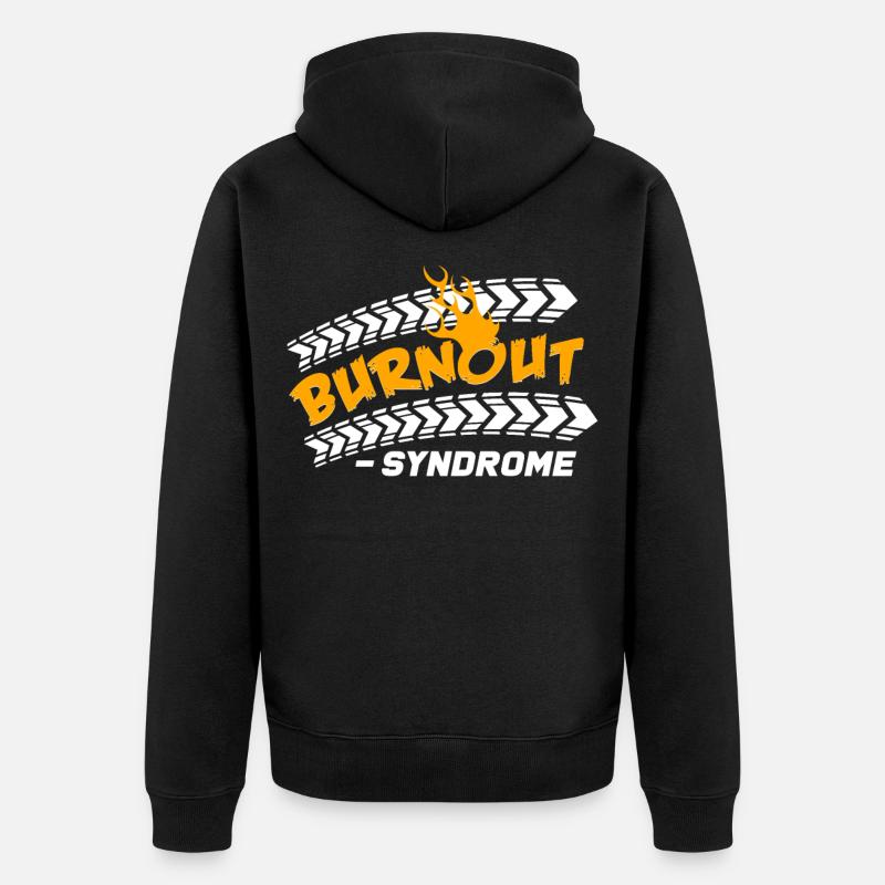 Burnout - Veste à capuche bio Premium Unisexe - noir
