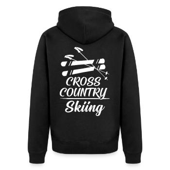 ski - Veste à capuche bio Premium Unisexe - noir - Dos - Nico (187cm)