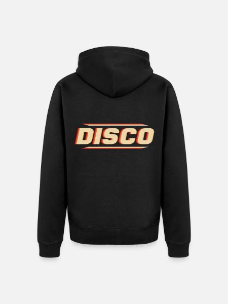Disco - Unisex Premium Organic Zip Hoodie - black