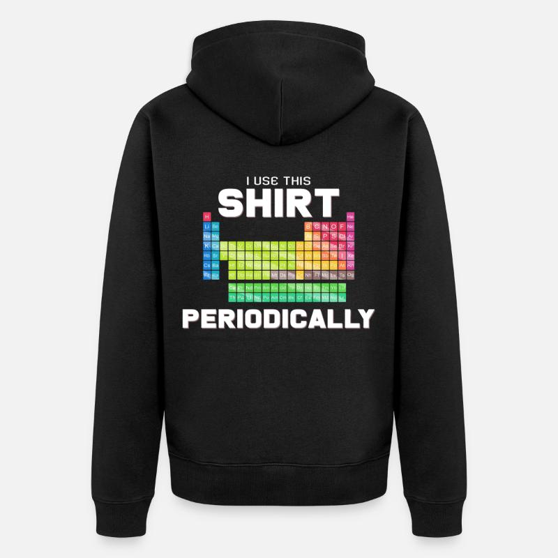 Periodensystem - Unisex Premium Bio Zip Hoodie - Schwarz