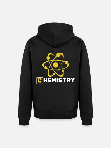 chemistry - Unisex Premium Organic Zip Hoodie - black
