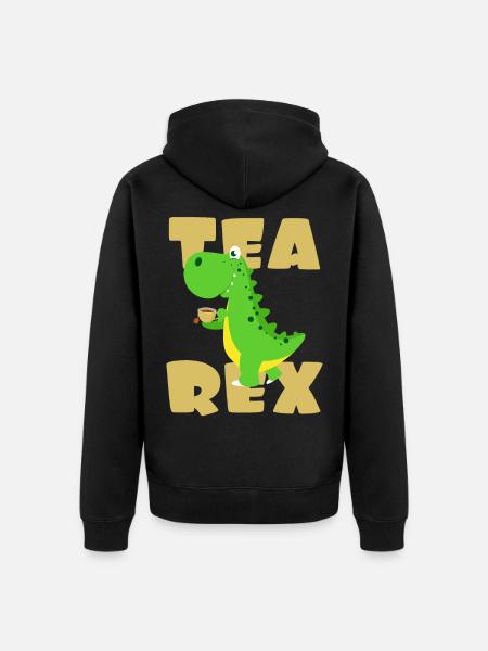 Tea Dino - Veste à capuche bio Premium Unisexe - noir