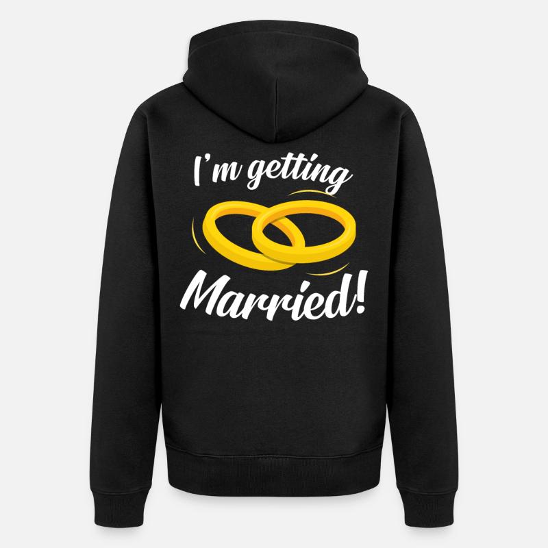 mariage - Veste à capuche bio Premium Unisexe - noir