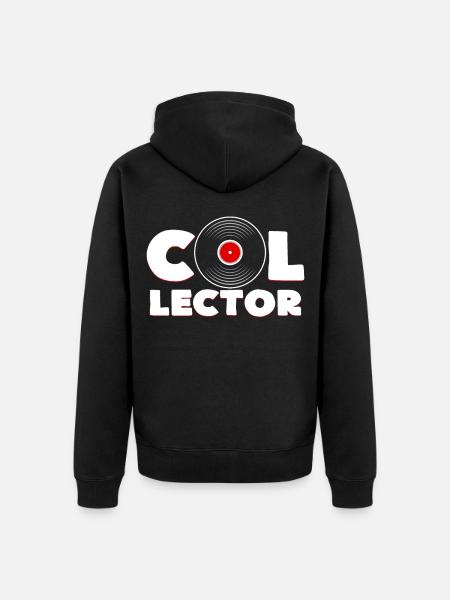 record - Veste à capuche bio Premium Unisexe - noir