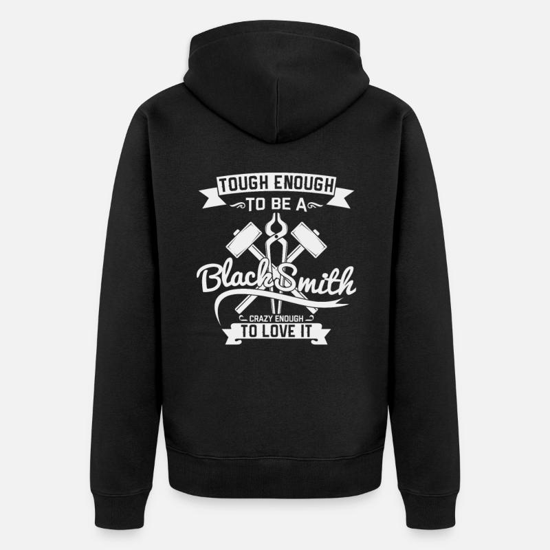 Parole de forgeron - Veste à capuche bio Premium Unisexe - noir