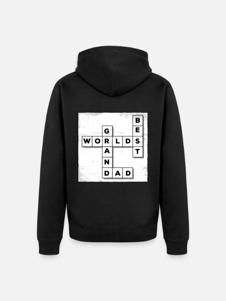Grandpa - Unisex Premium Organic Zip Hoodie - black