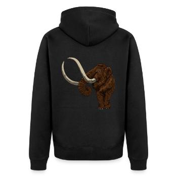 Mammouth de Ice Age Idée cadeau pour disparu - Veste à capuche bio Premium Unisexe - noir - Dos - Nico (187cm)