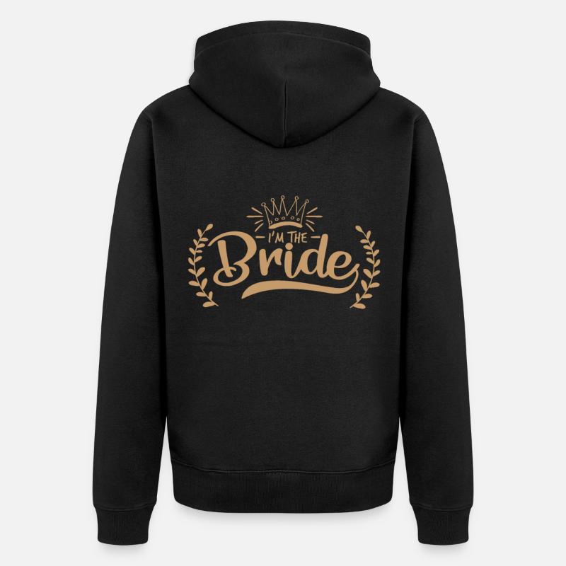Je suis la mariée - Veste à capuche bio Premium Unisexe - noir