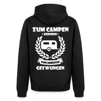 campeur - Veste à capuche bio Premium Unisexe - noir - Dos - Nico (187cm)