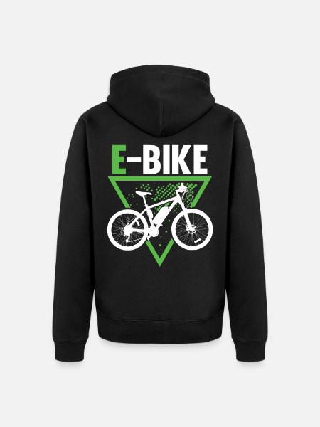 E bike Ebike E-bike - Unisex Premium Organic Zip Hoodie - black