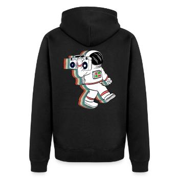 Êtesvous un fan de l'astronomie? Un astronaute - Veste à capuche bio Premium Unisexe - noir - Dos - Nico (187cm)