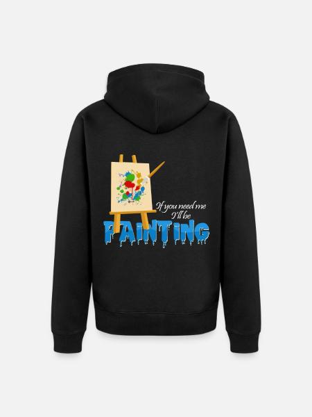 Artist - Unisex Premium Organic Zip Hoodie - black