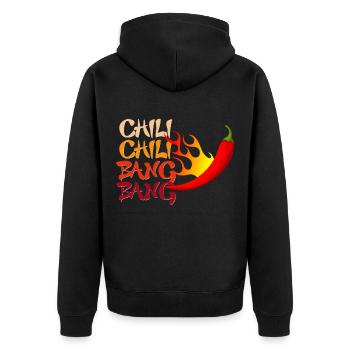chili - Veste à capuche bio Premium Unisexe - noir - Dos - Nico (187cm)