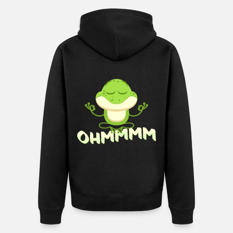 grenouille - Veste à capuche bio Premium Unisexe - noir