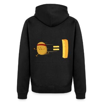 pomme de terre - Veste à capuche bio Premium Unisexe - noir - Dos - Nico (187cm)