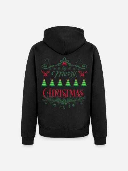 Joyeux noel noel - Veste à capuche bio Premium Unisexe - noir
