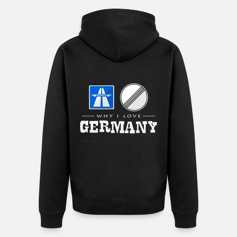 Allemagne - Veste à capuche bio Premium Unisexe - noir