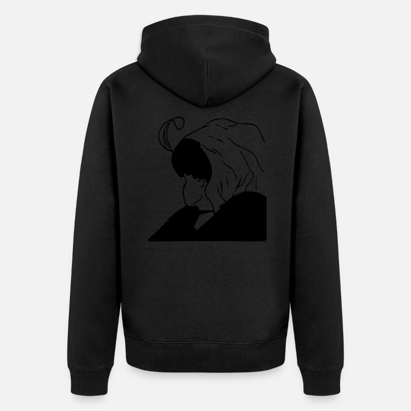 die alte oder junge frau - Unisex Premium Bio Zip Hoodie - undefined