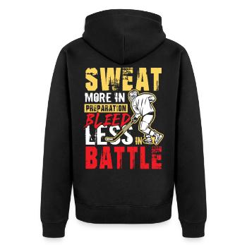 Sweat Blood Hockey sur glace Hockey sur glace Hockey sur glace Hockey sur glace - Veste à capuche bio Premium Unisexe - noir - Dos - Nico (187cm)