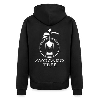 Avocado-Schössling - Veste à capuche bio Premium Unisexe - noir - Dos - Nico (187cm)