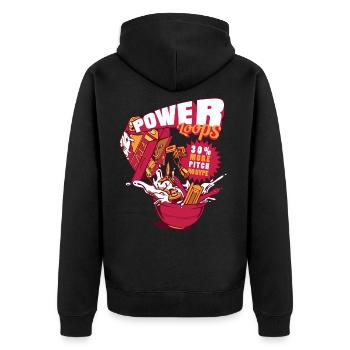 FPV Racing and Freestyle - Unisex Premium Organic Zip Hoodie - black - Back - Nico (187cm)