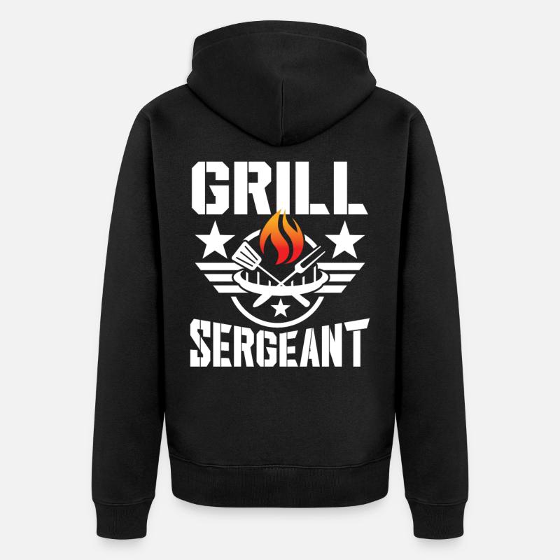 Sergent Grill - Veste à capuche bio Premium Unisexe - noir