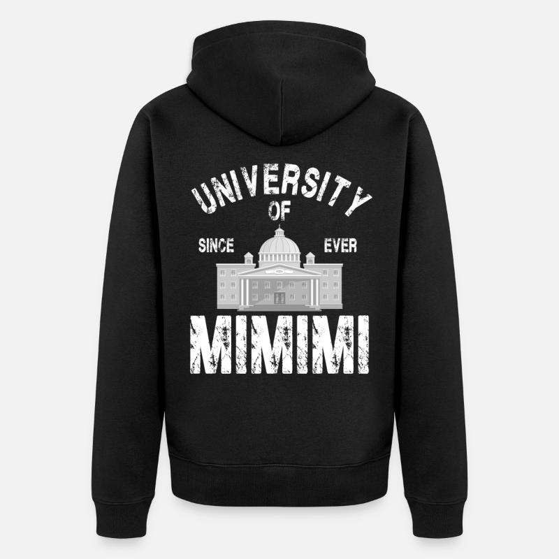 Université de Mimimi - Veste à capuche bio Premium Unisexe - noir