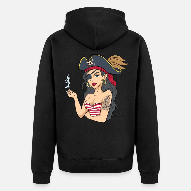 Pirate pirates pirates - Veste à capuche bio Premium Unisexe - noir