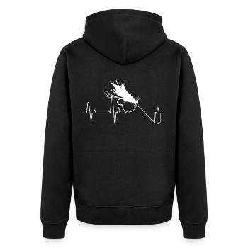 Pêcheur - Veste à capuche bio Premium Unisexe - noir - Dos - Nico (187cm)