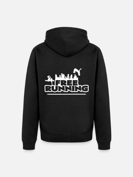 Freerunning - Veste à capuche bio Premium Unisexe - noir