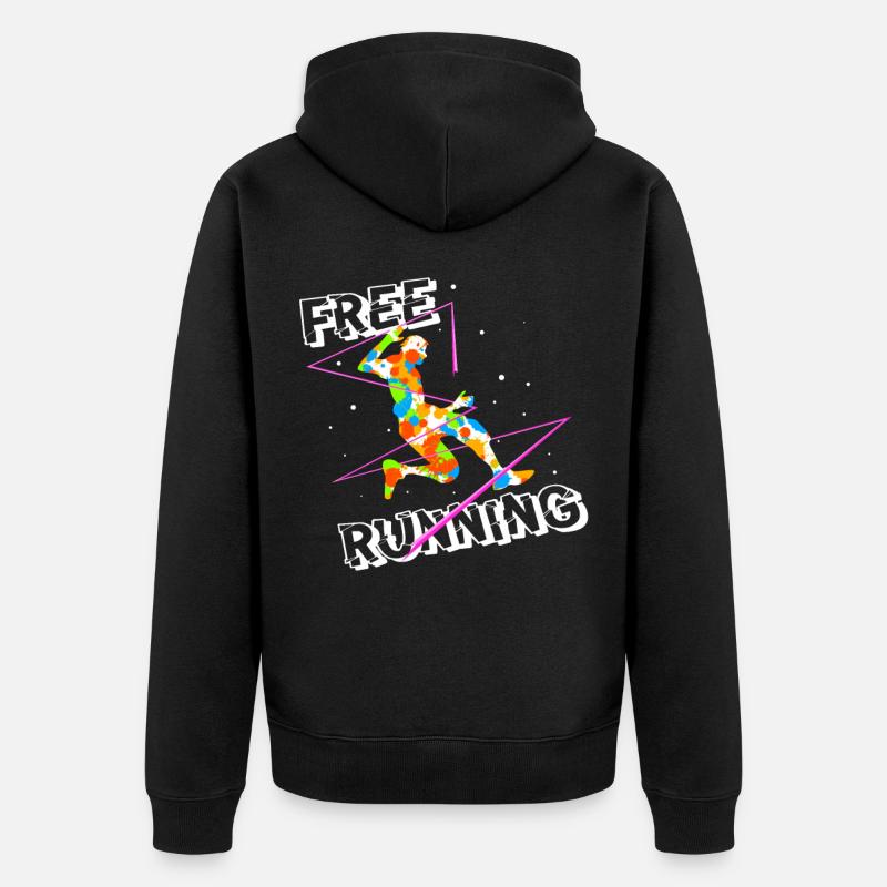 Freerunner - Veste à capuche bio Premium Unisexe - noir