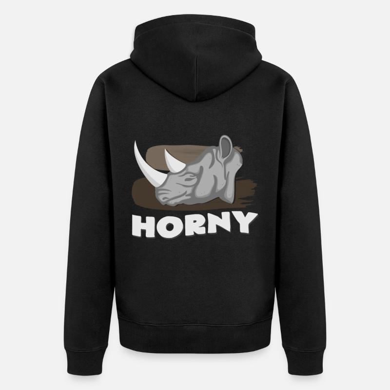Rhinocéros - Veste à capuche bio Premium Unisexe - noir