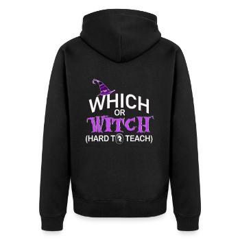 Problèmes d’un professeur d’anglais - Veste à capuche bio Premium Unisexe - noir - Dos - Nico (187cm)