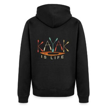 Le kayak est votre vie - Veste à capuche bio Premium Unisexe - noir - Dos - Nico (187cm)