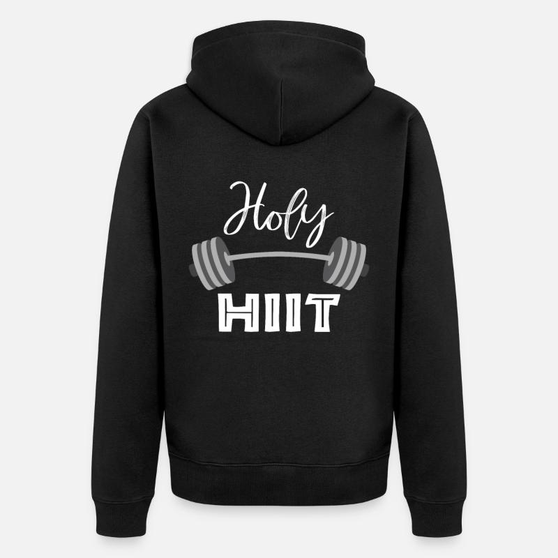 Training - Unisex Premium Bio Zip Hoodie - Schwarz
