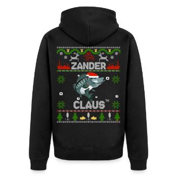 Zander Claus ® L’original !!! Tenue de Noël - Veste à capuche bio Premium Unisexe - noir - Dos - Nico (187cm)