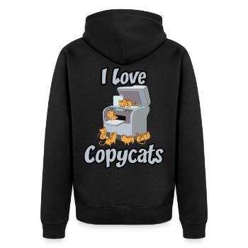Copier copie de chat copie copie chat Copycats - Veste à capuche bio Premium Unisexe - noir - Dos - Nico (187cm)
