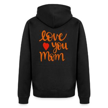 maman maman maman bébé mère cadeau cadeau amour maman - Veste à capuche bio Premium Unisexe - noir - Dos - Nico (187cm)