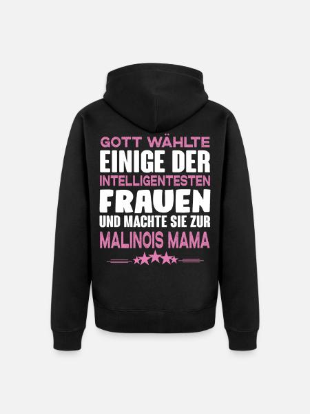 Malinois - Malinois Hund - Unisex Premium Bio Zip Hoodie - Schwarz