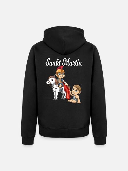 Saint Martin St Martin - Unisex Premium Organic Zip Hoodie - black