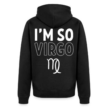 Signes du zodiaque - Veste à capuche bio Premium Unisexe - noir - Dos - Nico (187cm)